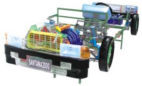 桑塔納2000型轎車透明整車模型 桑塔納2000型轎車透明整車模型